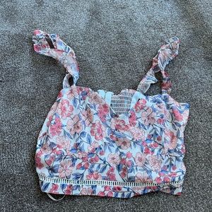 Kendall & Kylie Floral Crop Top